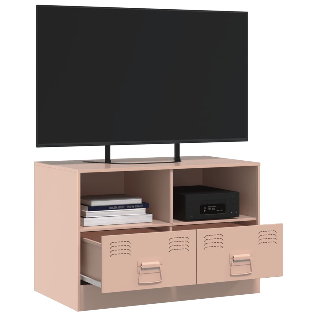 TV-Schrank Rosa 67x39x44 cm Stahl