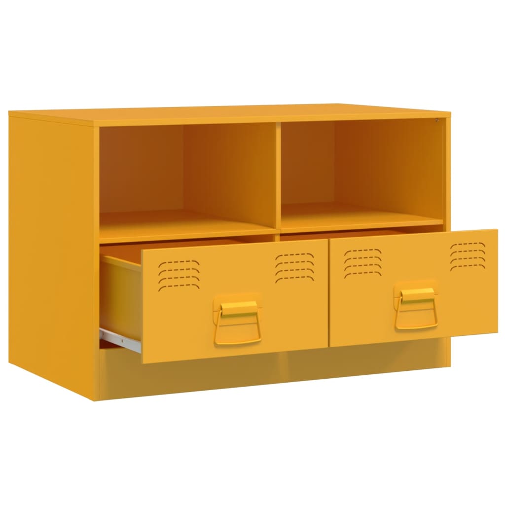 TV-Schrank Senfgelb 67x39x44 cm Stahl