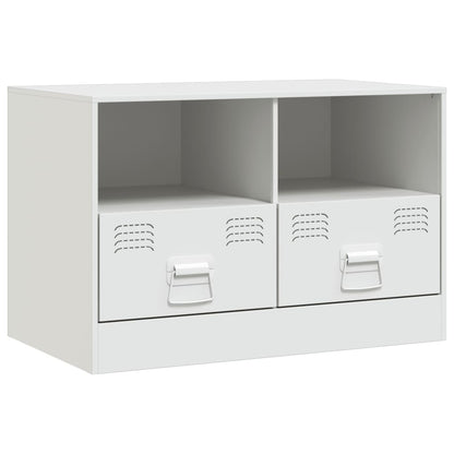 TV-Schrank Weiß 67x39x44 cm Stahl