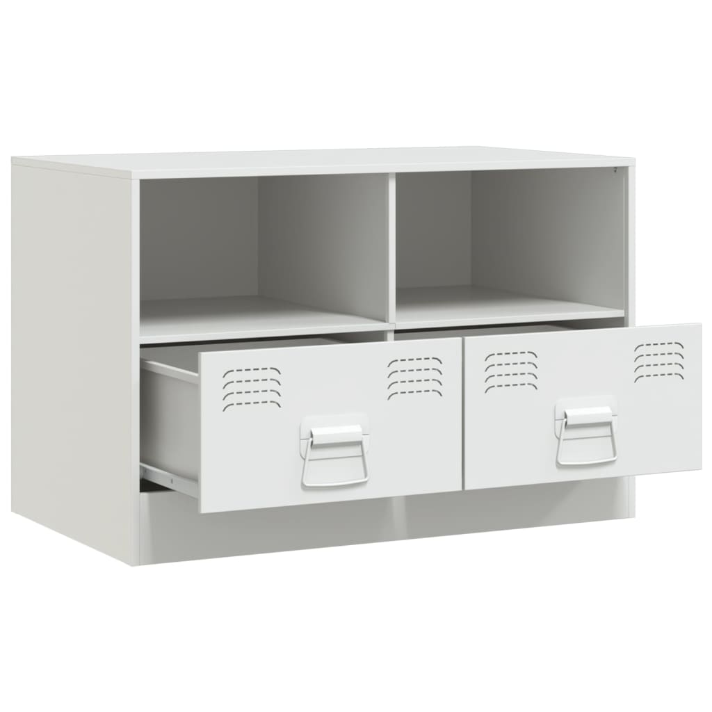 TV-Schrank Weiß 67x39x44 cm Stahl