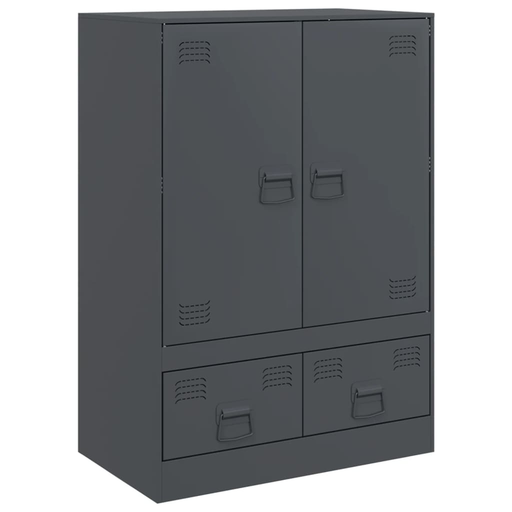 Highboard Anthrazit 67x39x95 cm Stahl