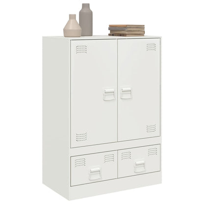 Highboard Weiß 67x39x95 cm Stahl