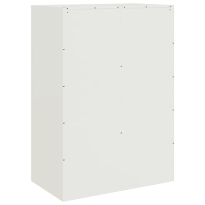 Highboard Weiß 67x39x95 cm Stahl