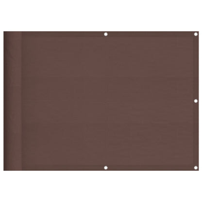 Balkon-Sichtschutz Braun 75x800 cm 100 % Polyester-Oxford