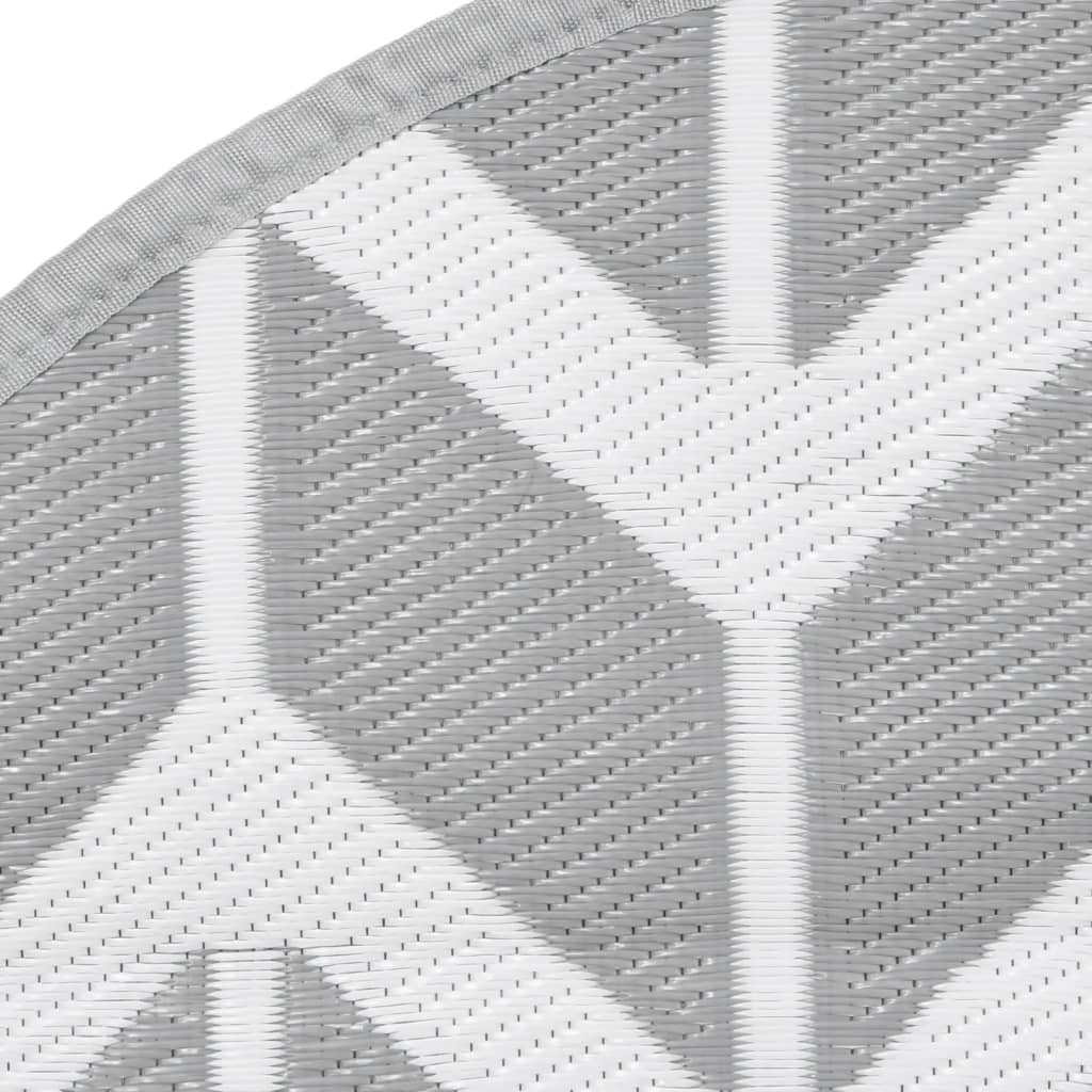 Outdoor-Teppich ARAKIL Grau Ø120 cm PP