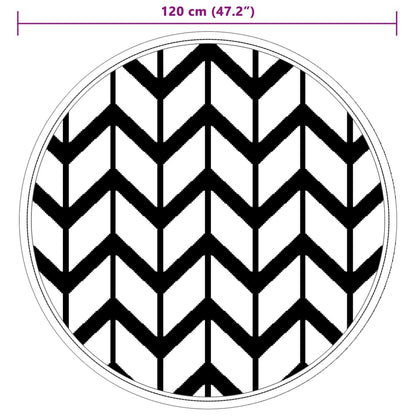 Outdoor-Teppich ARAKIL Grau Ø120 cm PP