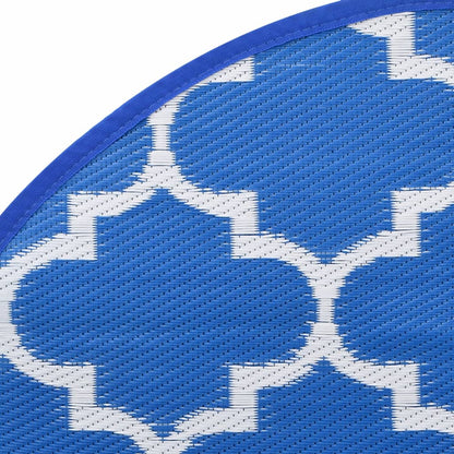 Outdoor-Teppich ARAKIL Blau Ø120 cm PP