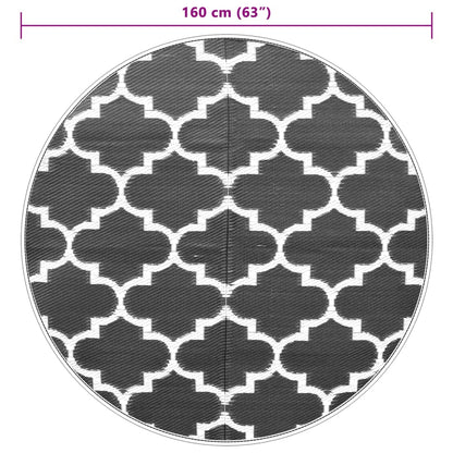 Outdoor-Teppich ARAKIL Blau Ø160 cm PP