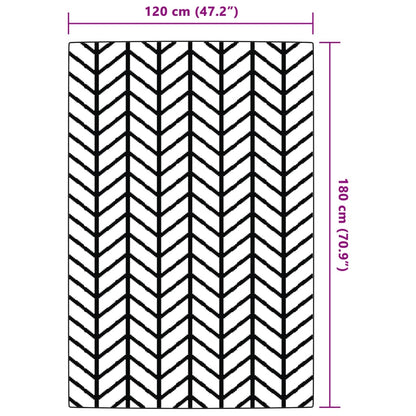 Outdoor-Teppich Grau 120x180 cm PP