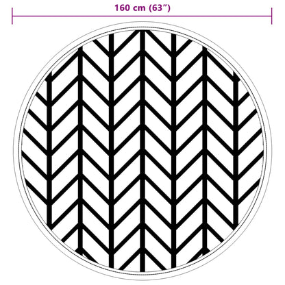 Outdoor-Teppich ARAKIL Grau Ø160 cm PP