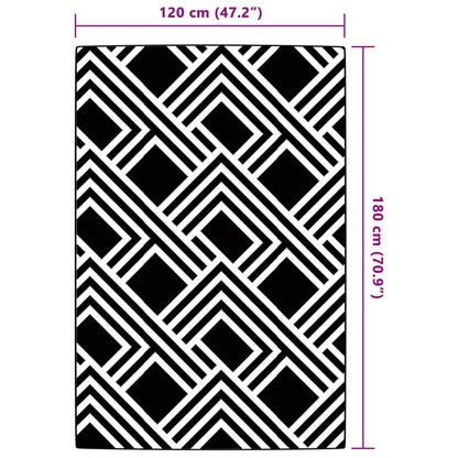Outdoor-Teppich ARAKIL Grau 120x180 cm PP