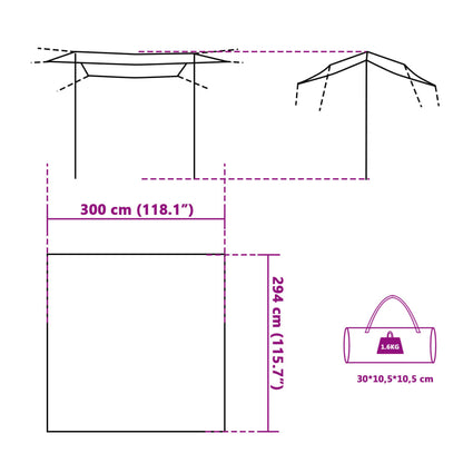 Tarp Grün 300x294 cm Wasserdicht