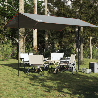 Tarp Grau und Orange 400x294 cm Wasserdicht