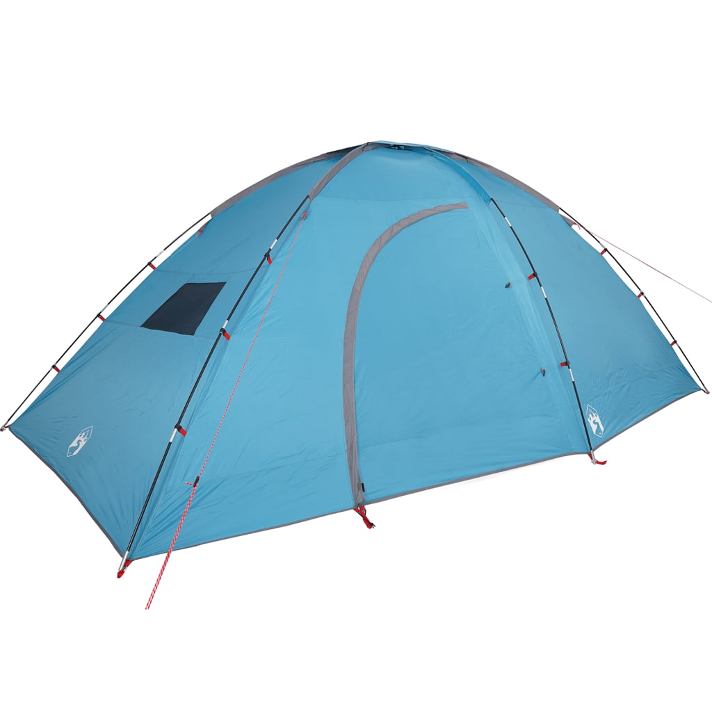 Campingzelt 8 Personen Blau Wasserdicht