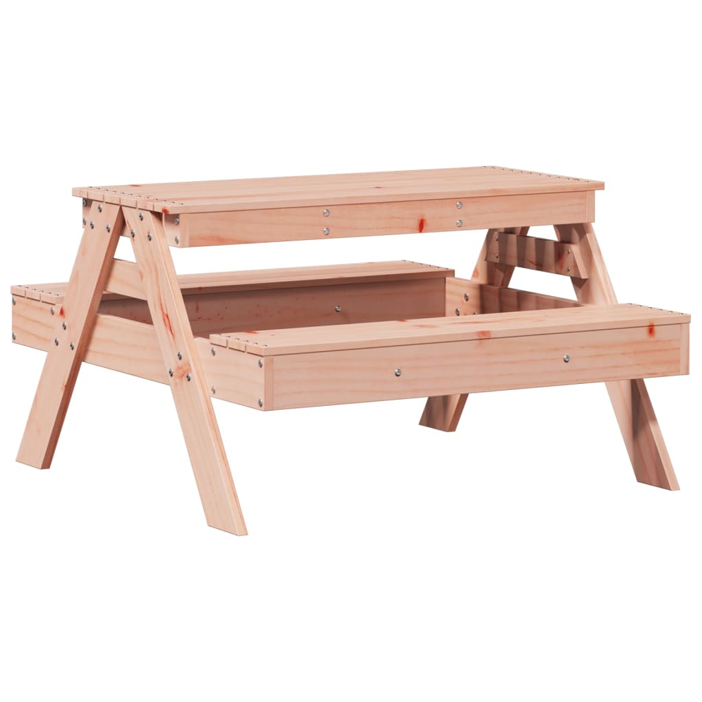 Picknicktisch für Kinder 88x97x52 cm Massivholz Douglasie