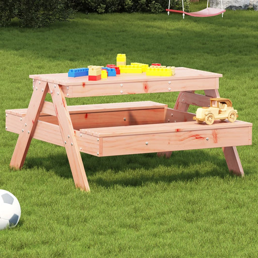 Picknicktisch für Kinder 88x97x52 cm Massivholz Douglasie