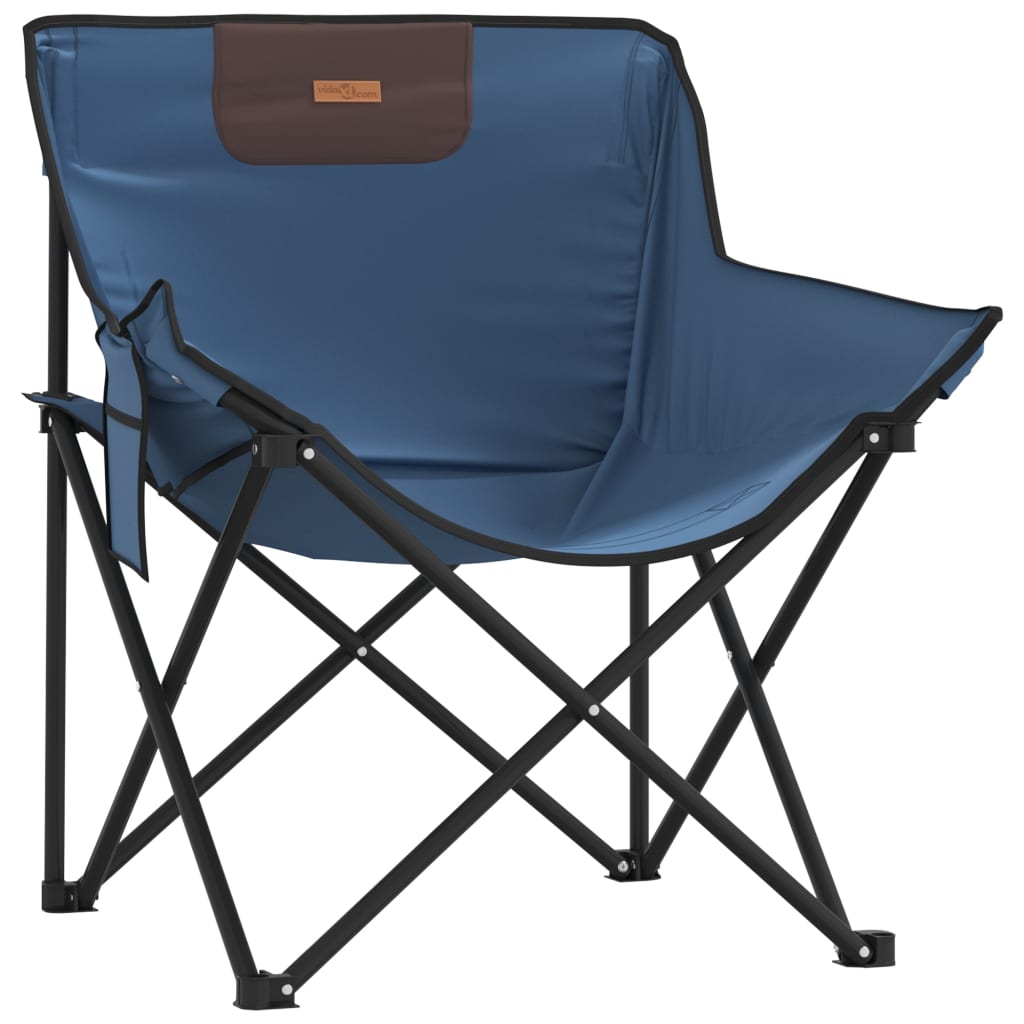 Campingstühle 2 Stk. mit Tasche Klappbar Blau