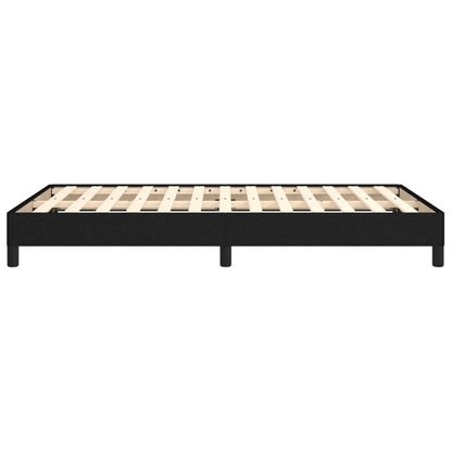 Bettgestell ohne Matratze Schwarz 120x190 cm Stoff