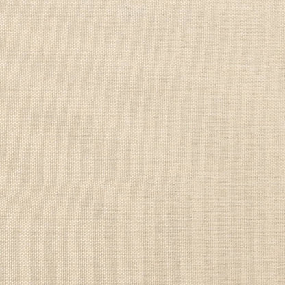 Bettgestell ohne Matratze Creme 120x190 cm Stoff