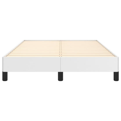 Bettgestell ohne Matratze Weiß 120x190 cm Kunstleder