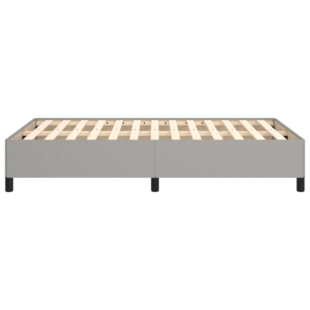 Bettgestell ohne Matratze Hellgrau 120x190 cm Stoff