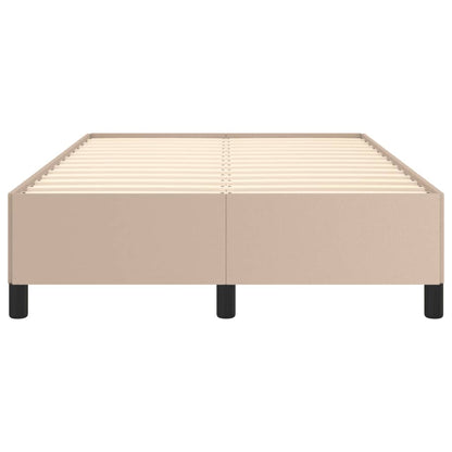 Bettgestell ohne Matratze Cappuccino-Braun 120x190cm Kunstleder