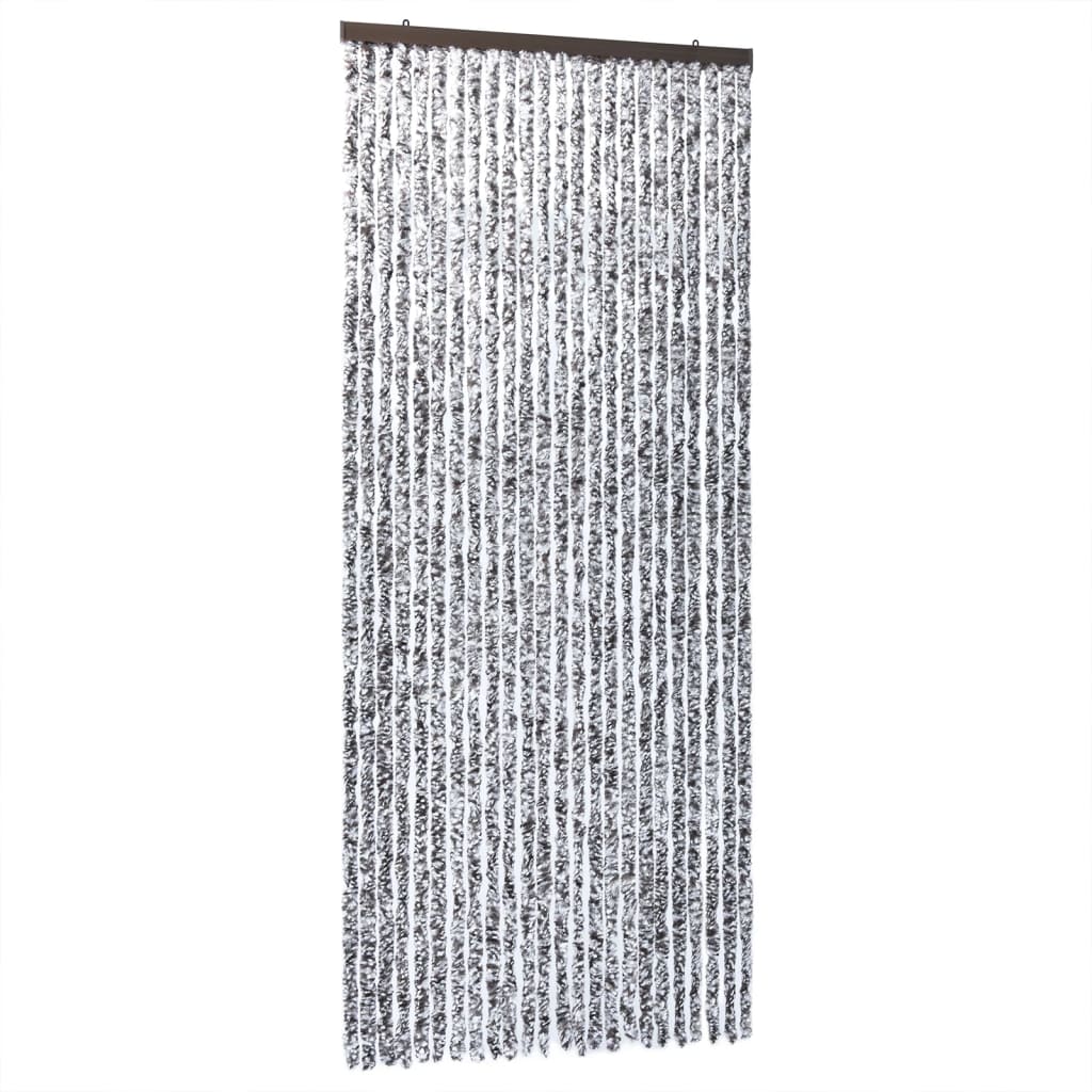 Fliegenvorhang Braun und Beige 100x200 cm Chenille