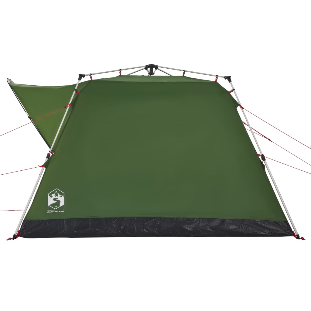 Campingzelt 4 Personen Grün Quick Release