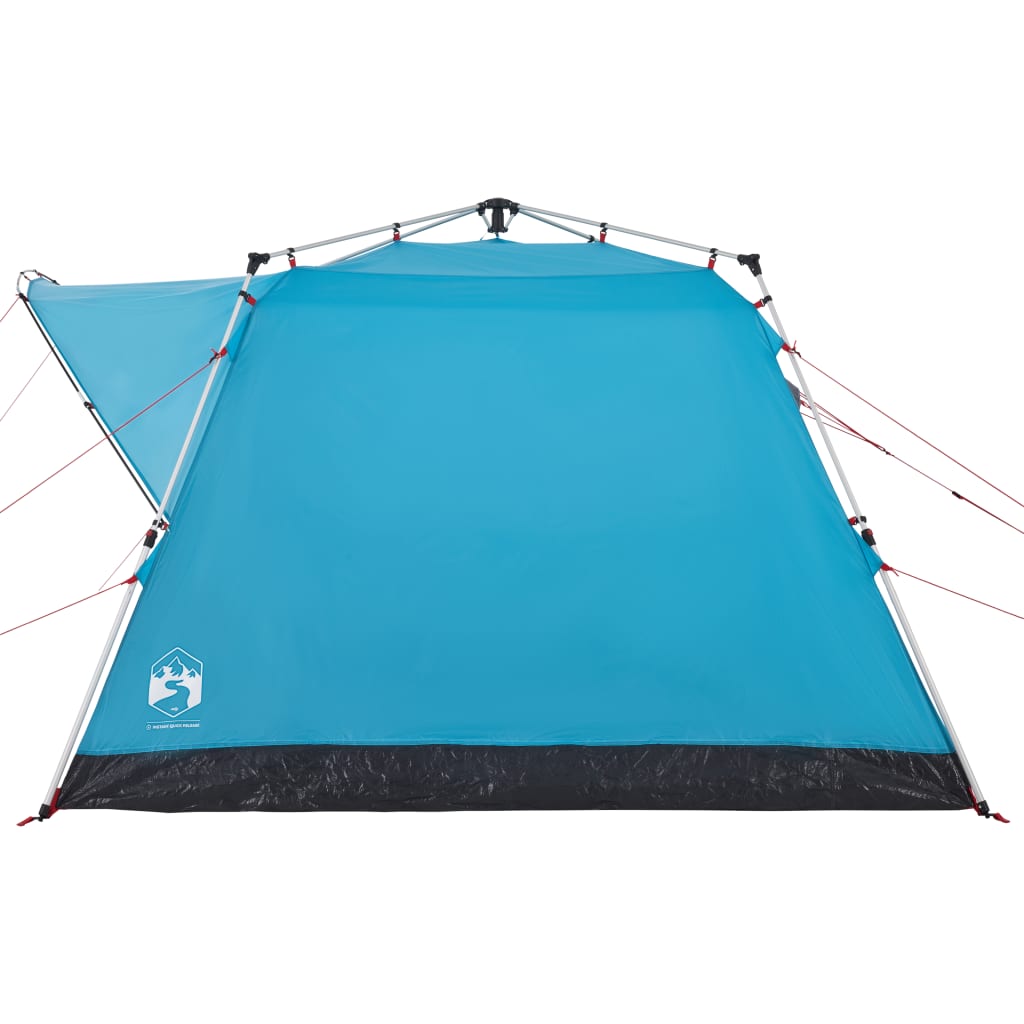 Campingzelt 4 Personen Blau Quick Release