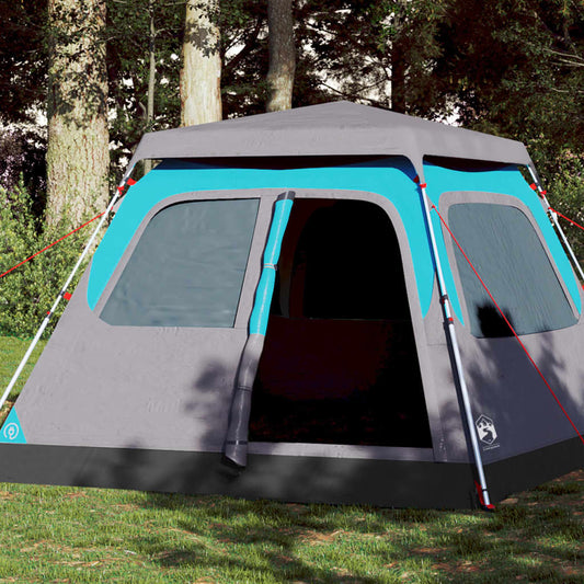 Kuppel-Campingzelt 4 Personen Blau Quick Release