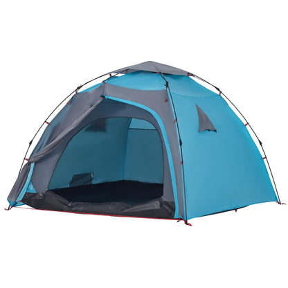 Kuppel-Campingzelt 4 Personen Blau Quick Release