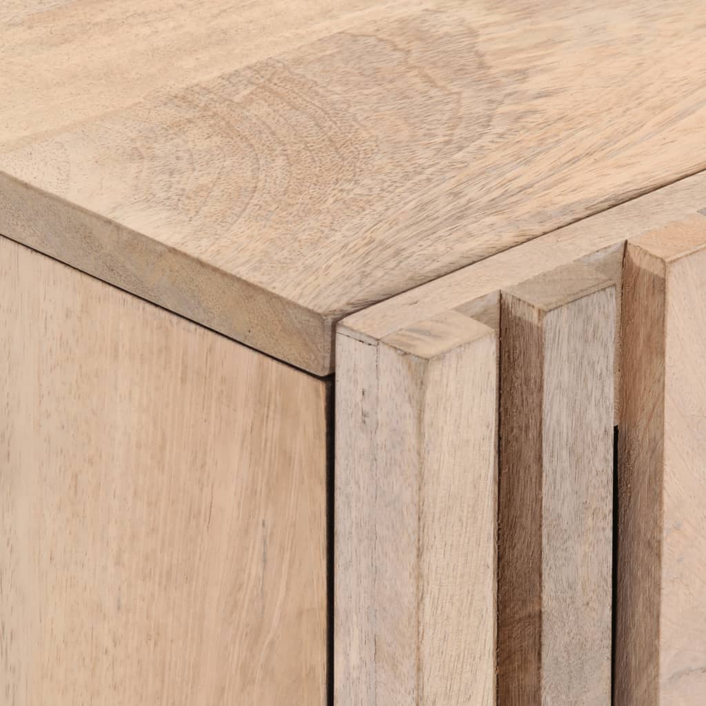 TV-Schrank Weiß 105x34x46 cm Massivholz Mango