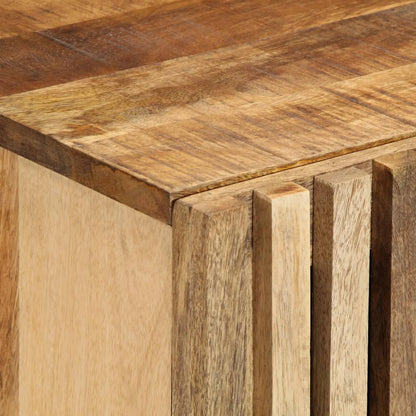 Sideboard 60x34x75 cm Raues Massives Mangoholz