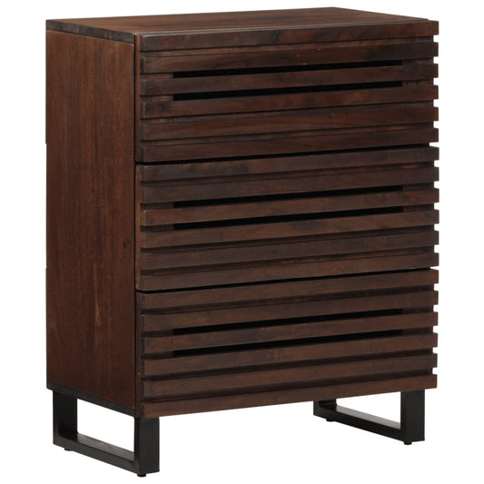 Sideboard Braun 60x34x75 cm Massivholz Mango