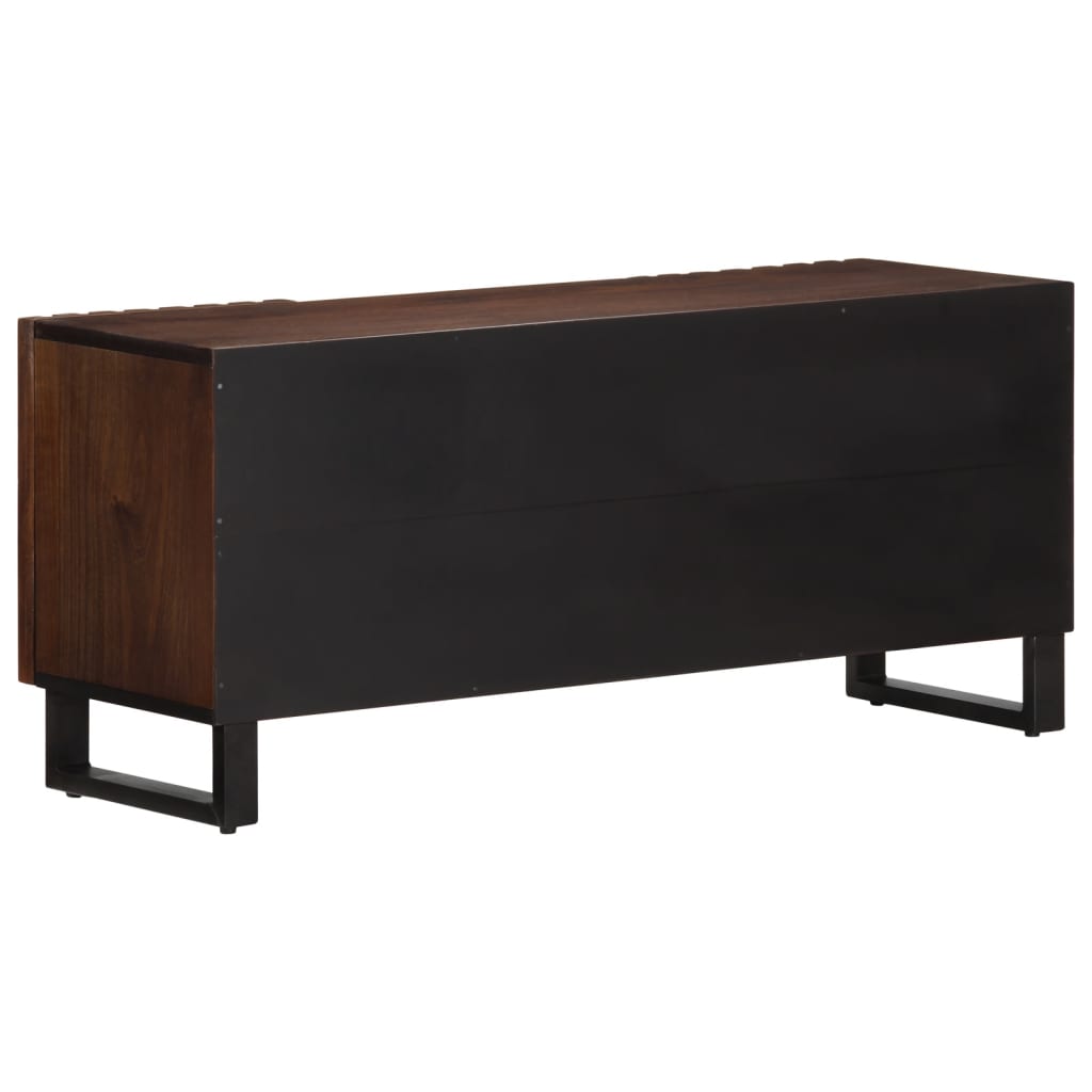 TV-Schrank Braun 100x34x46 cm Massivholz Mango