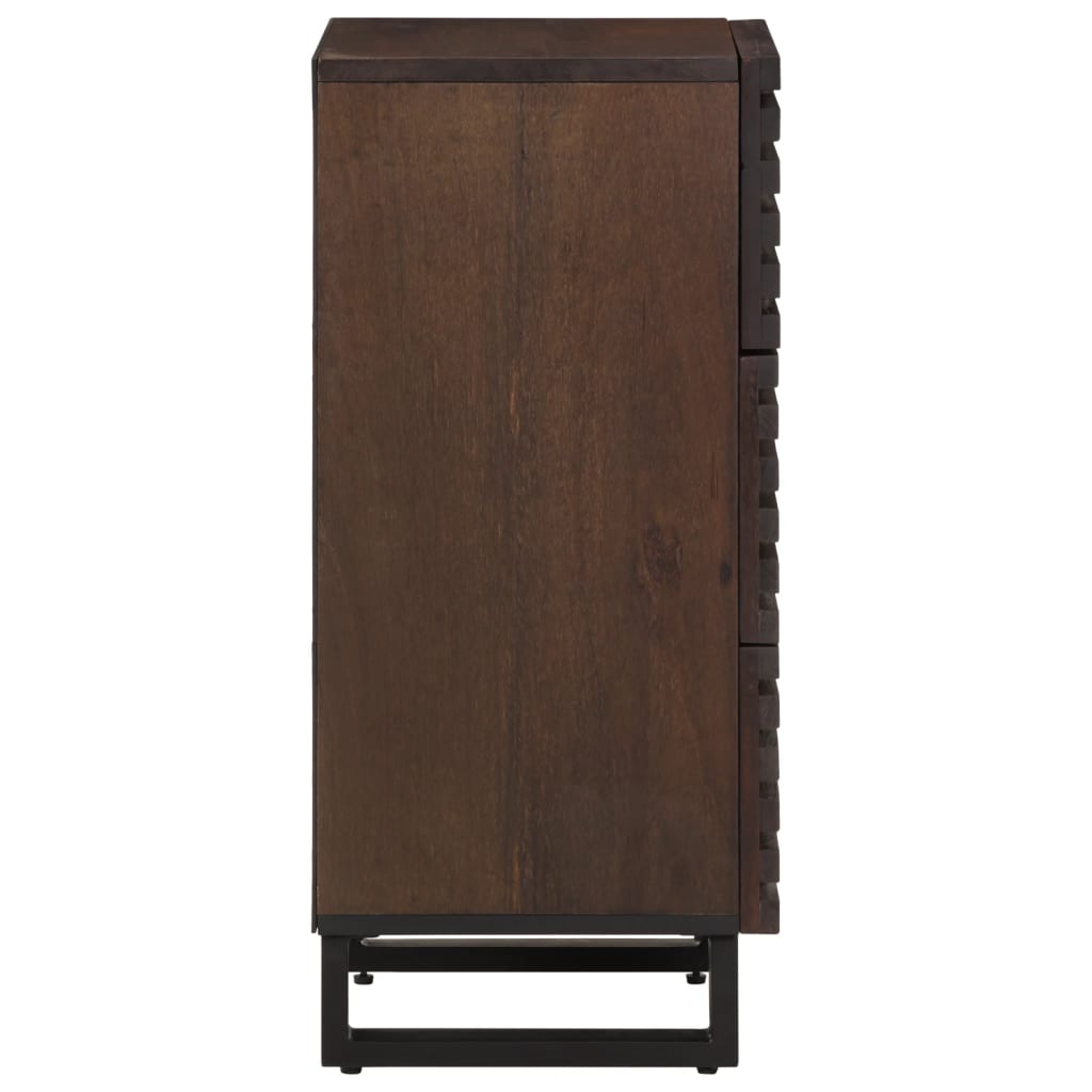 Sideboard Braun 40x34x75 cm Massivholz Mango