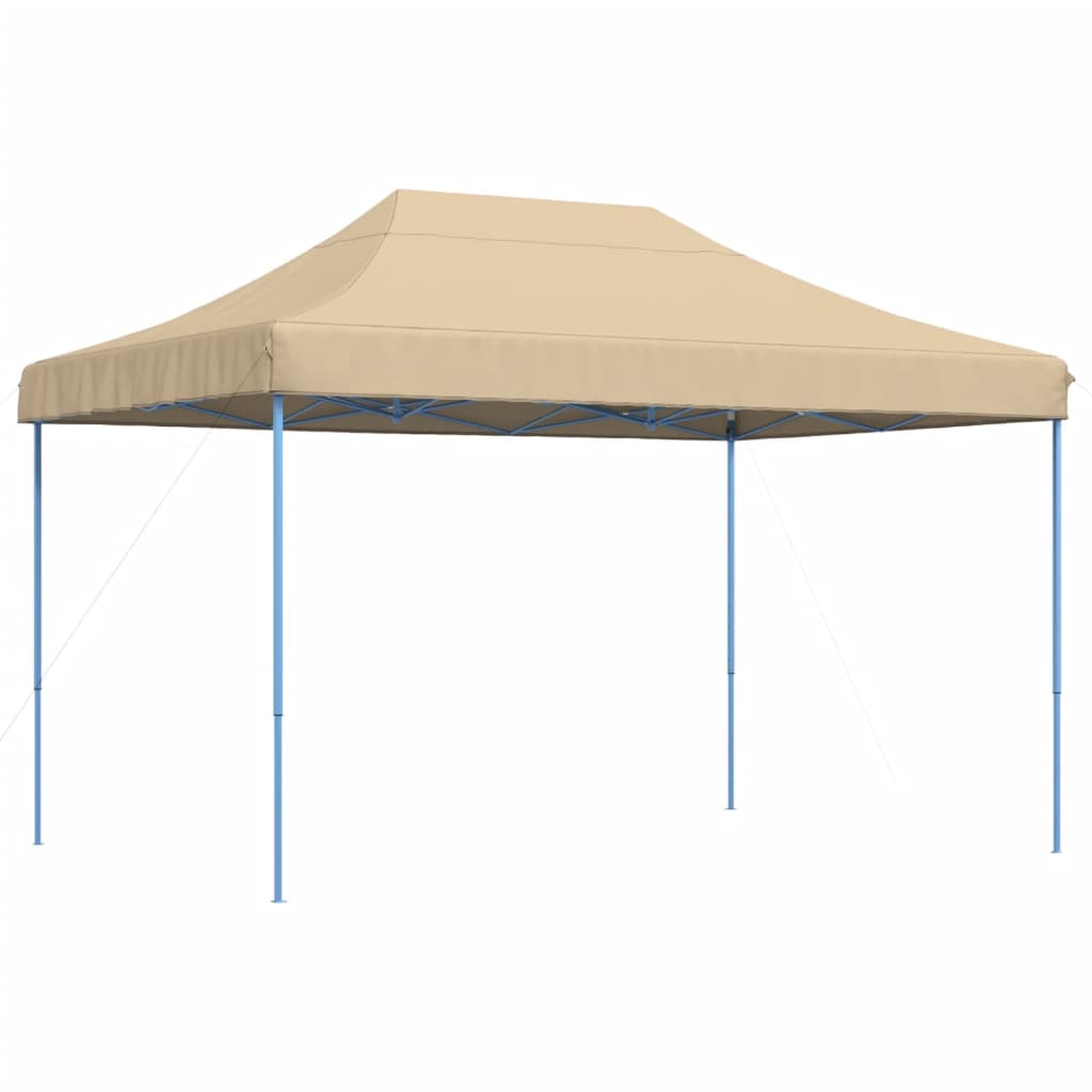 Partyzelt Faltbar Pop-Up Beige 410x279x315 cm