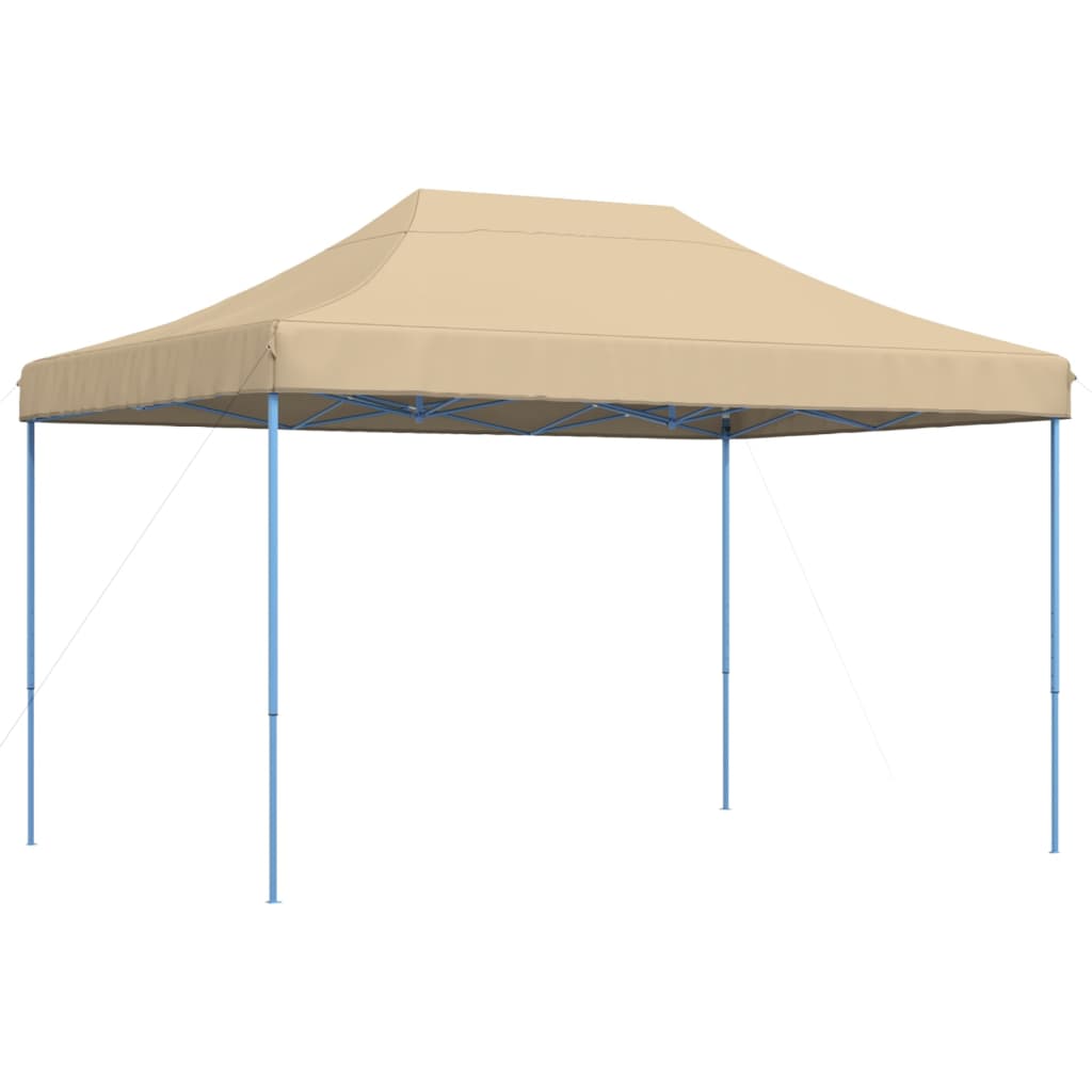 Partyzelt Faltbar Pop-Up Beige 410x279x315 cm