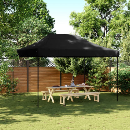 Partyzelt Faltbar Pop-Up Schwarz 410x279x315 cm