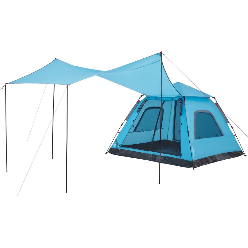 Kuppel-Campingzelt 5 Personen Blau Quick Release