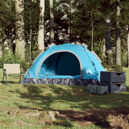 Campingzelt 2 Personen Blau Quick Release