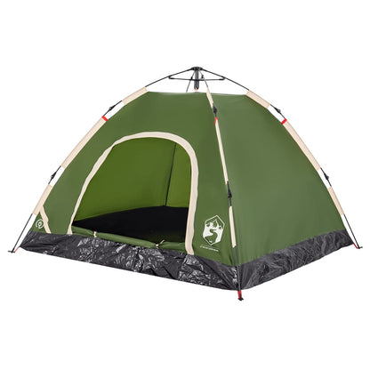 Campingzelt 3 Personen Grün Quick Release