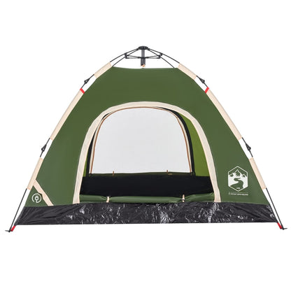 Campingzelt 3 Personen Grün Quick Release