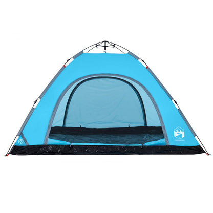 Campingzelt 5 Personen Blau Quick Release