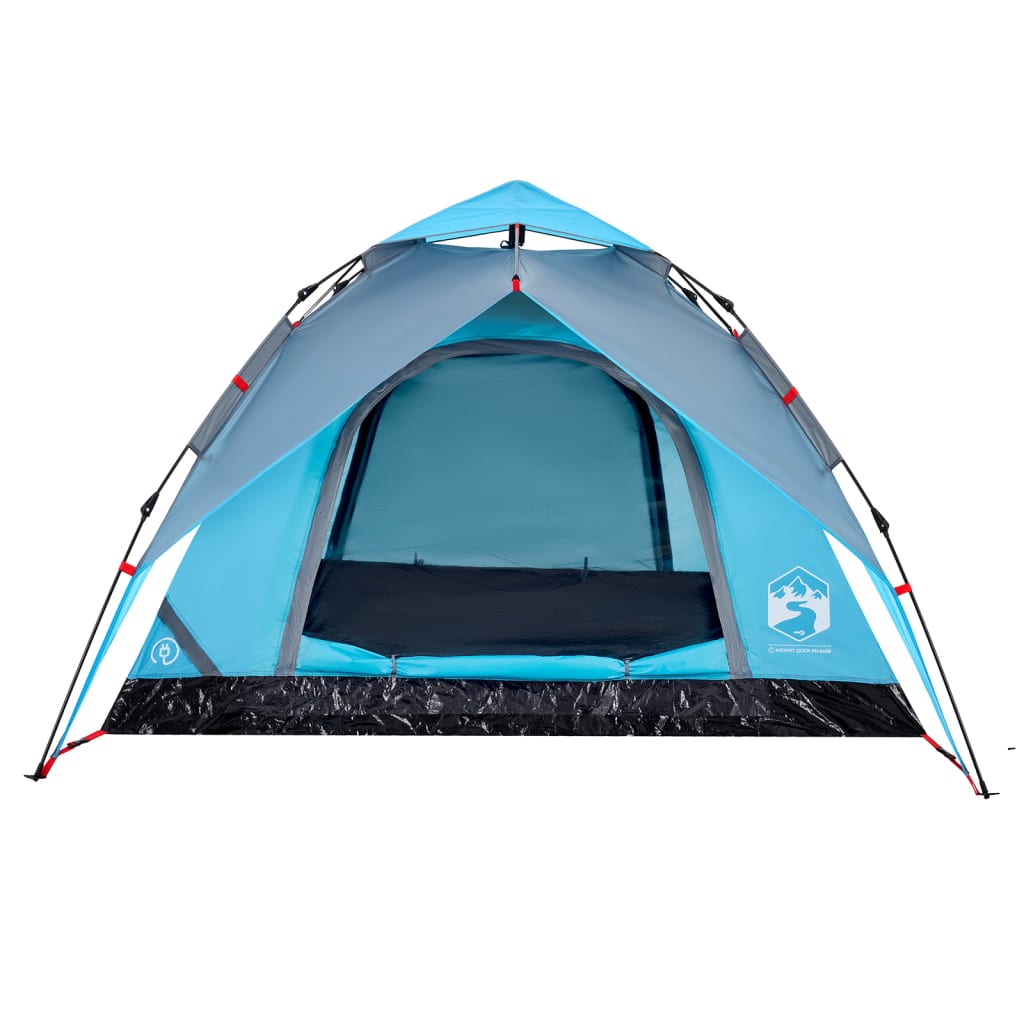 Kuppel-Campingzelt 4 Personen Blau Quick Release