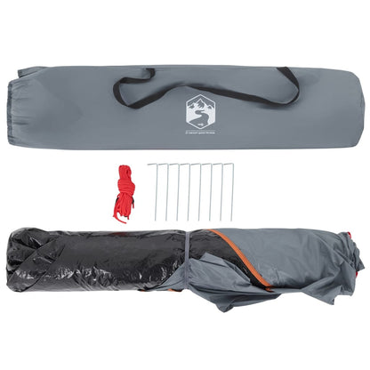 Kuppel-Campingzelt 3 Personen Grau und Orange Quick Release