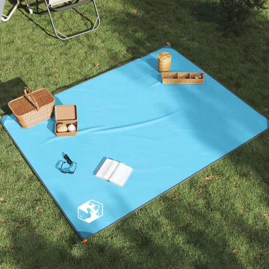 Picknickdecke mit Heringen Blau 205x155 cm