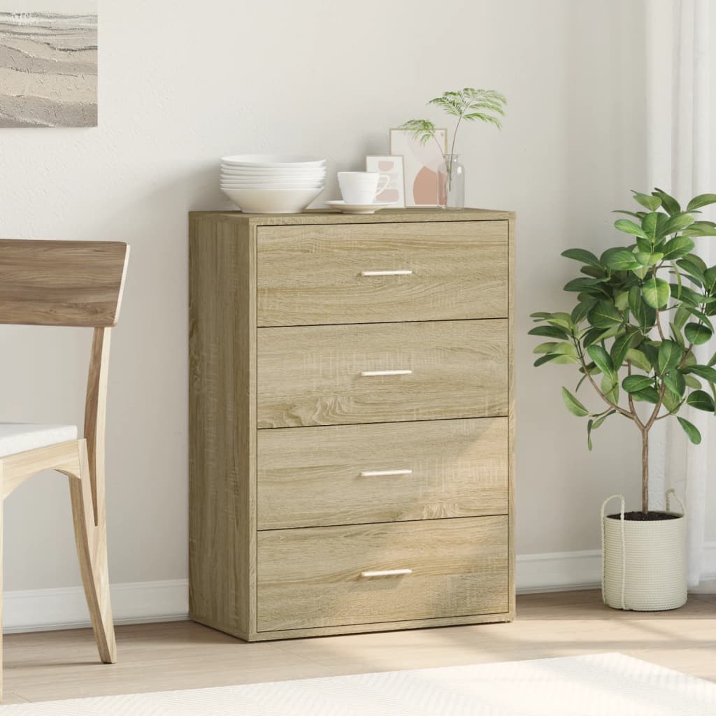 Sideboard Sonoma-Eiche 60x31x84 cm Holzwerkstoff