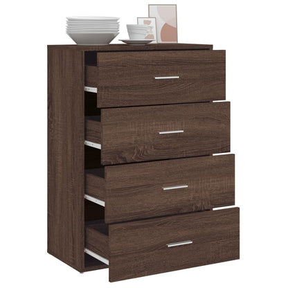 Sideboard Braun Eichen-Optik 60x31x84 cm Holzwerkstoff