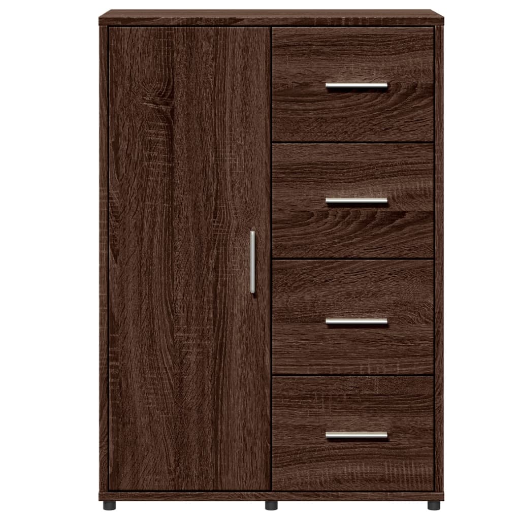 Sideboard Braun Eichen-Optik 60x31x84 cm Holzwerkstoff